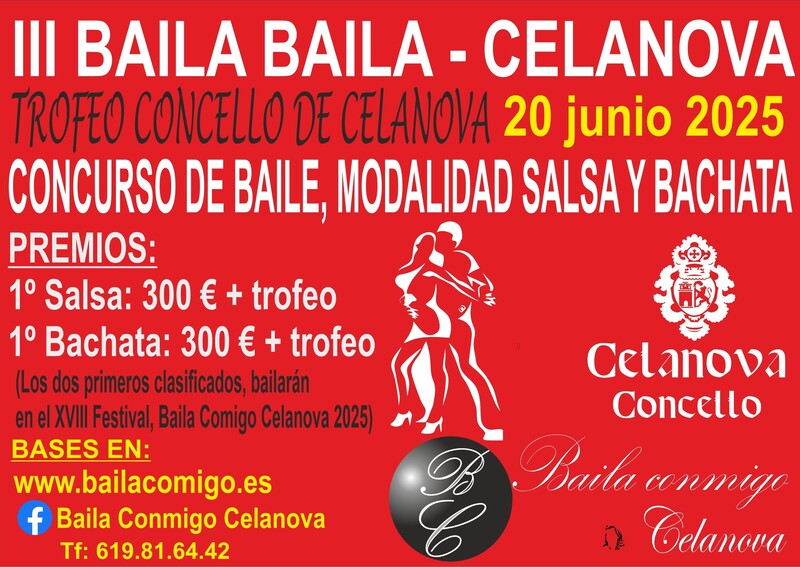 III CONCURSO DE BAILE - BAILA BAILA, CELANOVA 2025